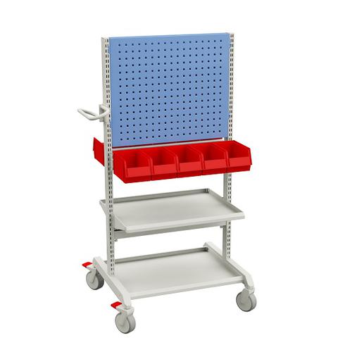 Treston Basic trolley 2 con pannelli perforati portautensili